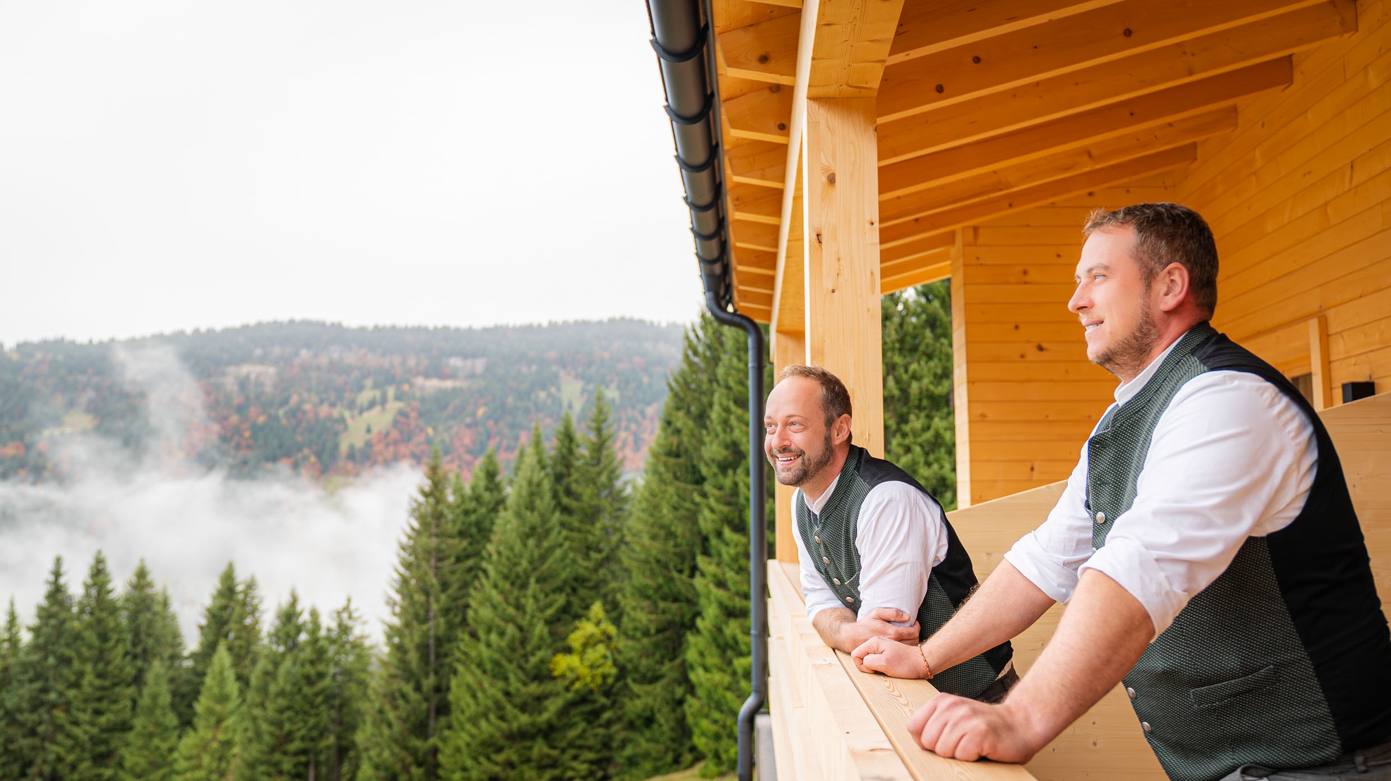 Unser Führungsduo: Fabian (rechts) und Stefan Hartmann